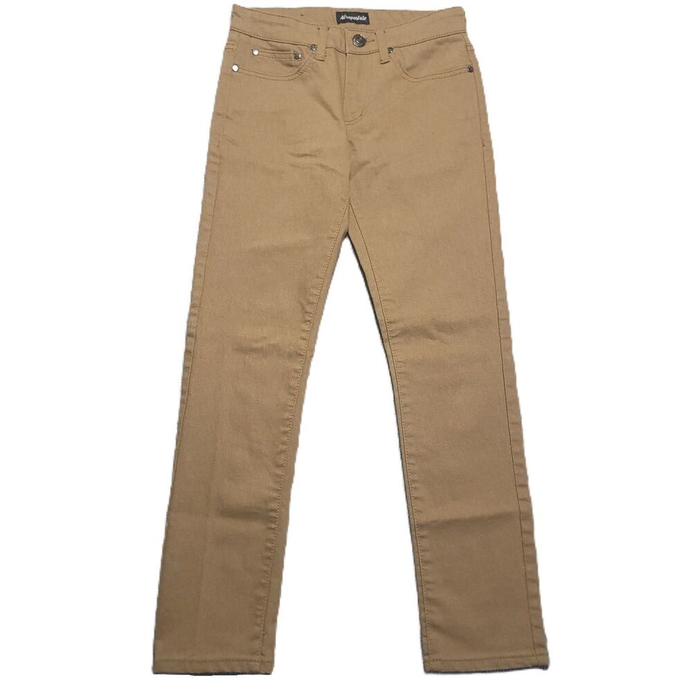 Aeropostale Skinny Jeans Mens Size 28x30 Tan Straight Leg Pants
